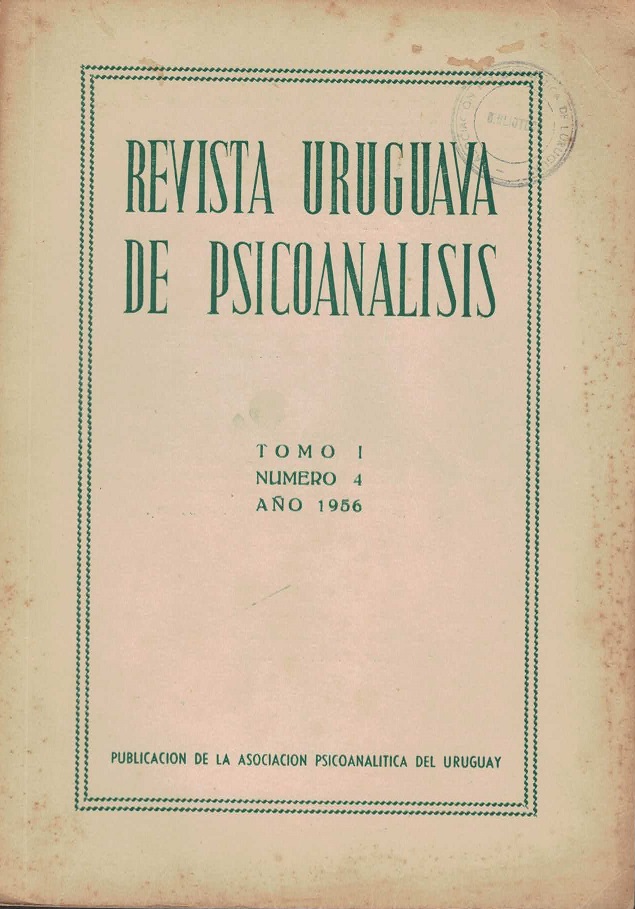 Tapa de la Revista Uruguaya de Psicoanálisis