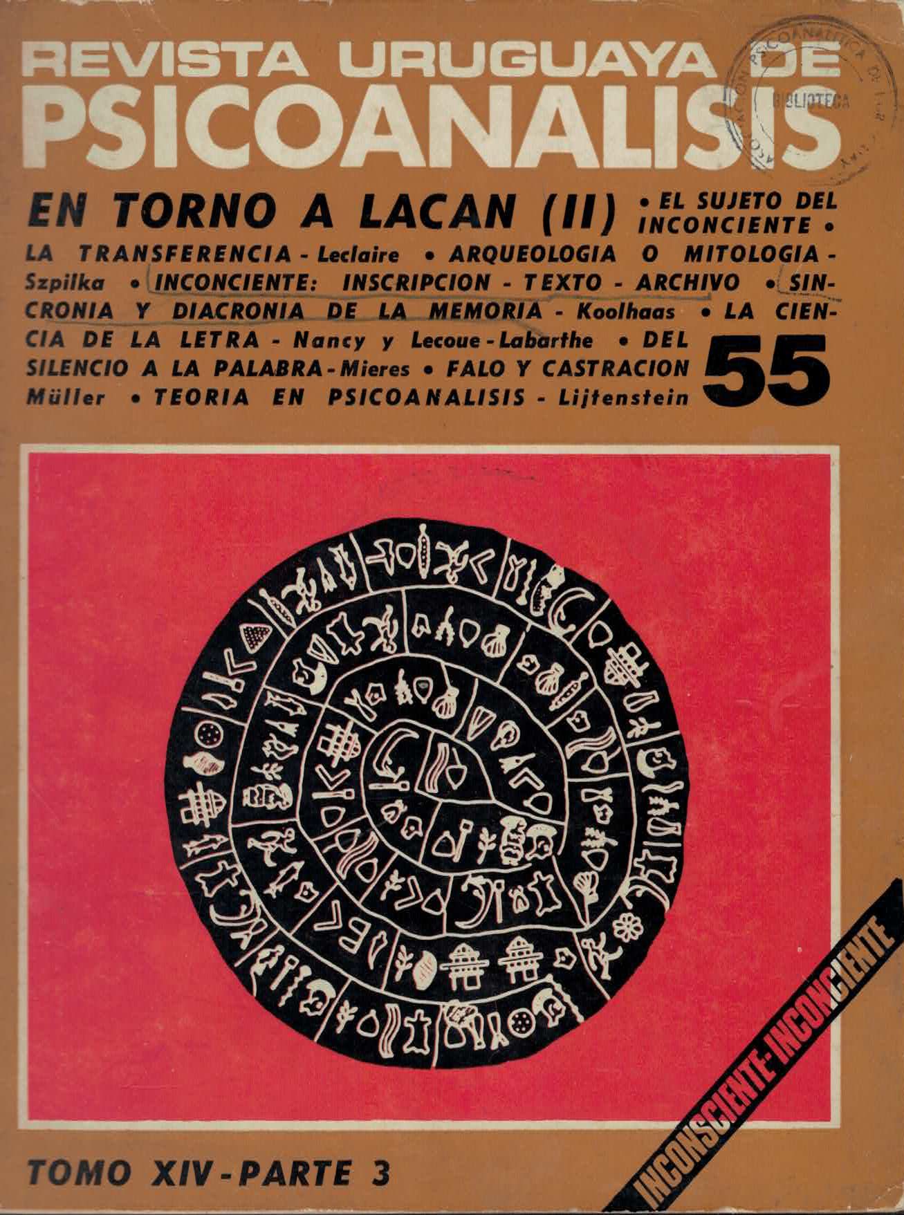 					Ver Núm. 55 (1976): Revista Uruguaya de Psicoanálisis
				